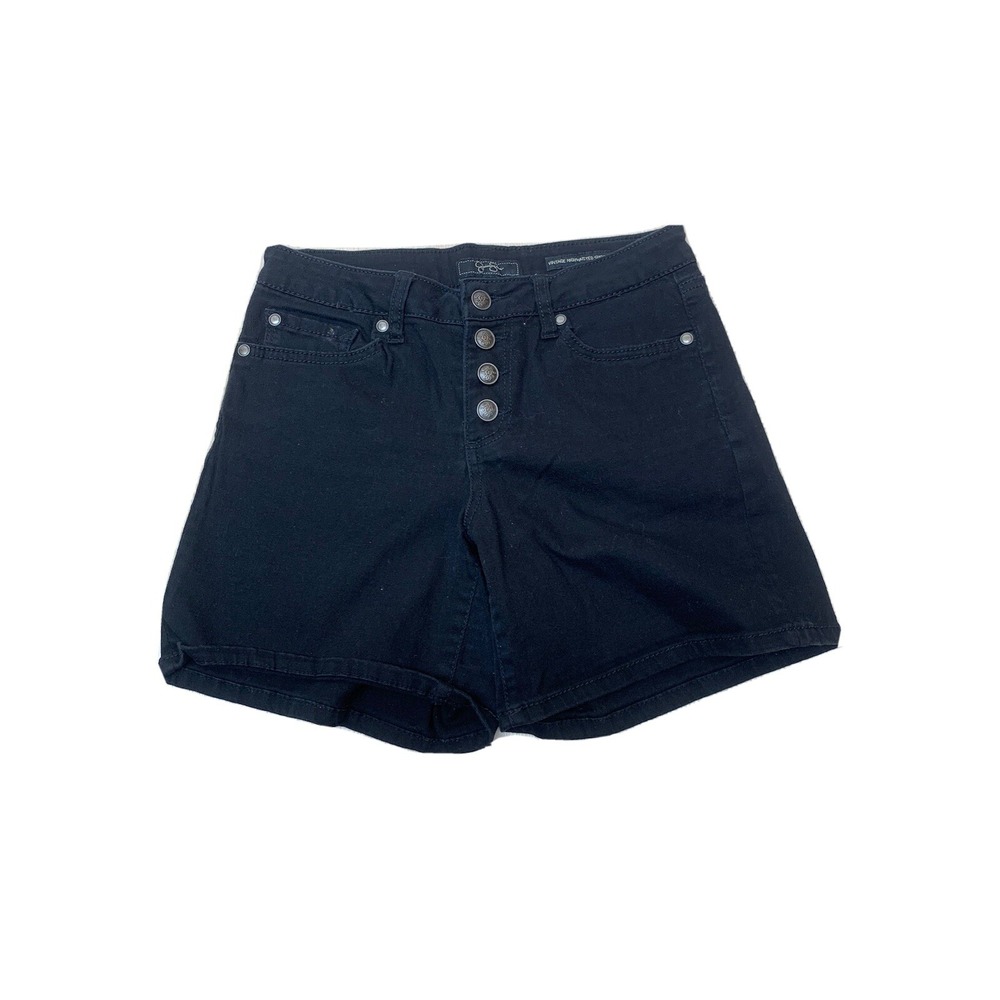 Jessica Simpson Womens‎ Short Size 27 Mid Rise Black Denim vintage highwaisted